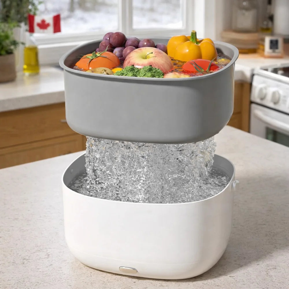 Collapsible Draining Basket (with Drain Plug)