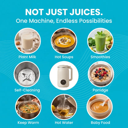 🇨🇦 Quivor – The 8-in-1 Multifunction Nut Milk, Juice Maker And More.