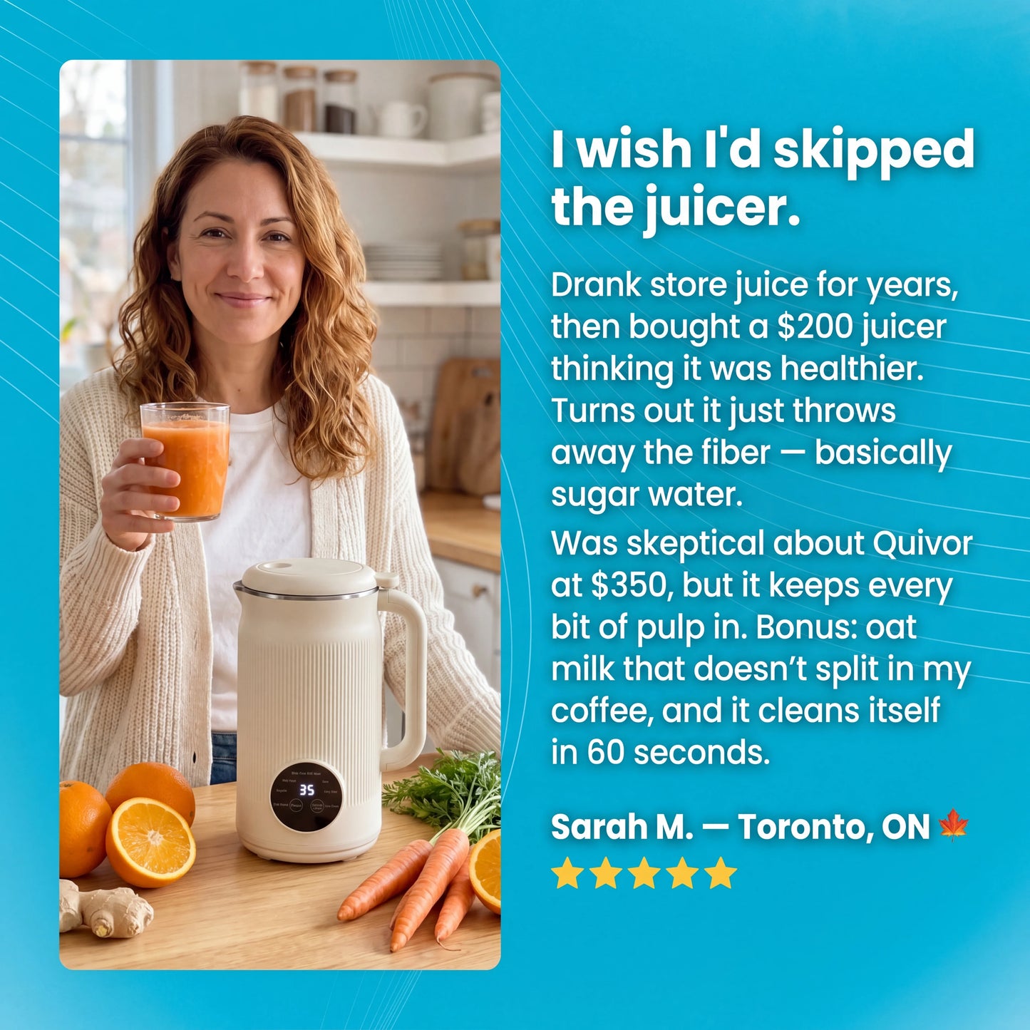 🇨🇦 Quivor – The 8-in-1 Multifunction Nut Milk, Juice Maker And More.