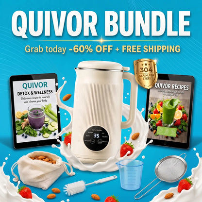 🇨🇦 Quivor – The 8-in-1 Multifunction Nut Milk, Juice Maker And More.