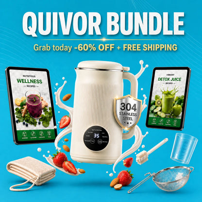 🇨🇦 Quivor – The 8-in-1 Multifunction Nut Milk, Juice Maker & More.