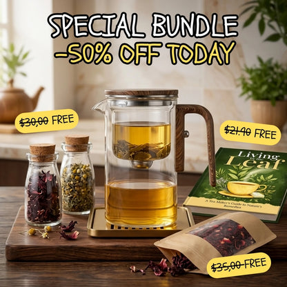 PuraBloom - Glass Infuser Teapot