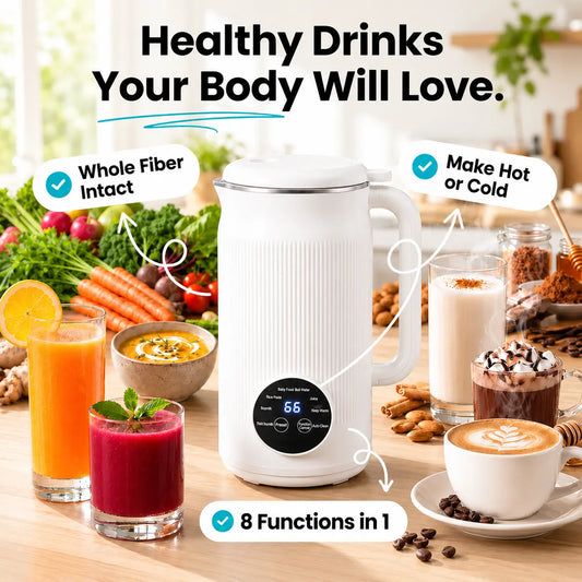 🇨🇦 Quivor – The 8-in-1 Multifunction Nut Milk, Juice Maker And More.