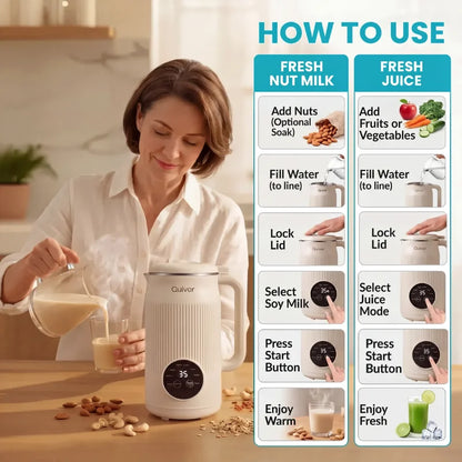🇨🇦 Quivor – The 8-in-1 Multifunction Nut Milk, Juice Maker And More.