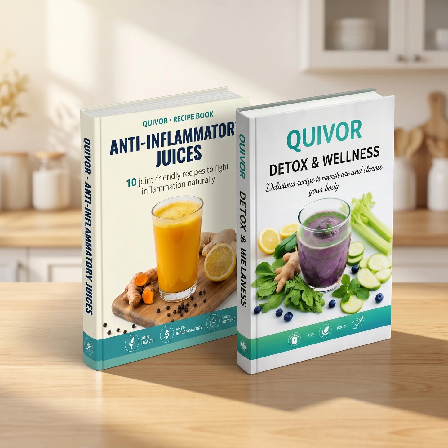 2 E-BOOKS : Anti-Inflammatory Juices + Detox & Wellness Recipes