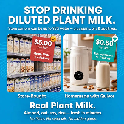 🇨🇦 Quivor – The 8-in-1 Multifunction Nut Milk, Juice Maker And More.