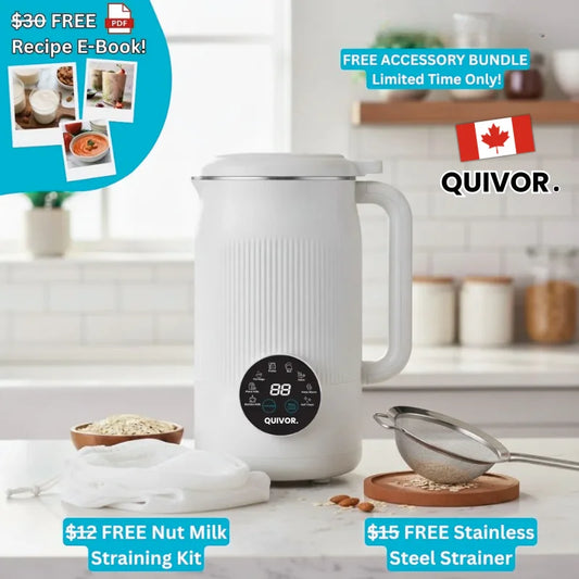 [Holiday Bundle] Quivor – The 8-in-1 Multifunction Nut Milk & Juice Maker