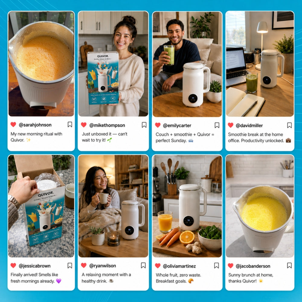 🇨🇦 Quivor – The 8-in-1 Multifunction Nut Milk, Juice Maker And More.